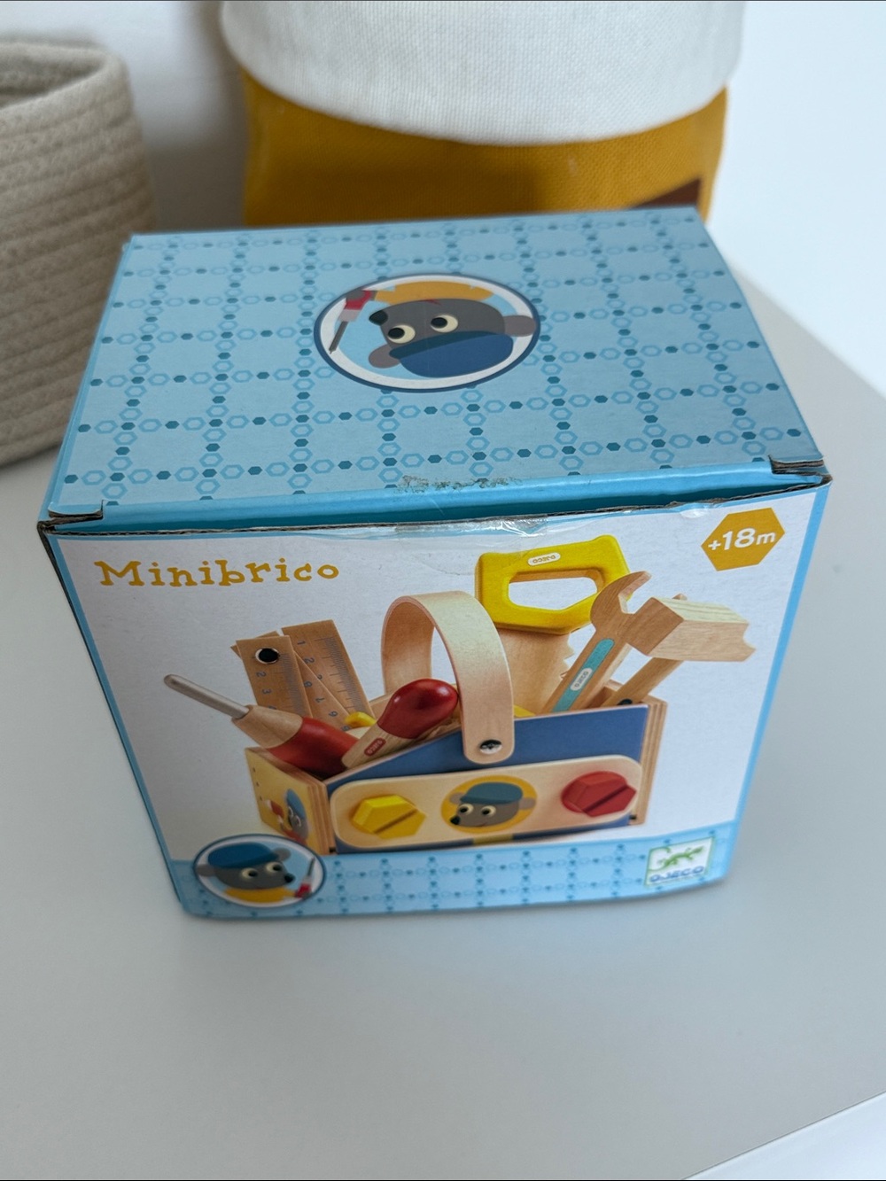 Djeco - Minibrico Wooden Tool Box Toy Set